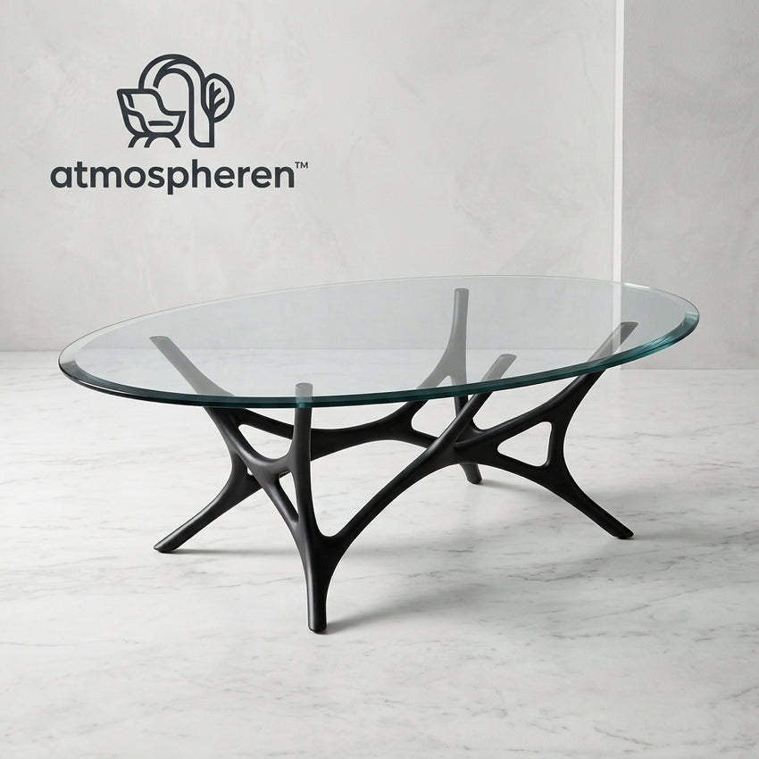 Atmospheren™ Oval Glass Tea Table
